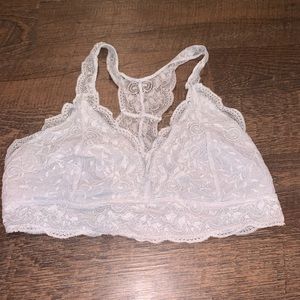 White lace bralette